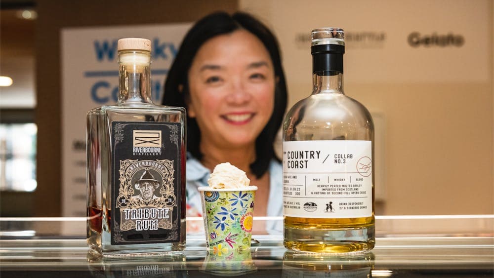 Presenting gelato at Whisky Capital